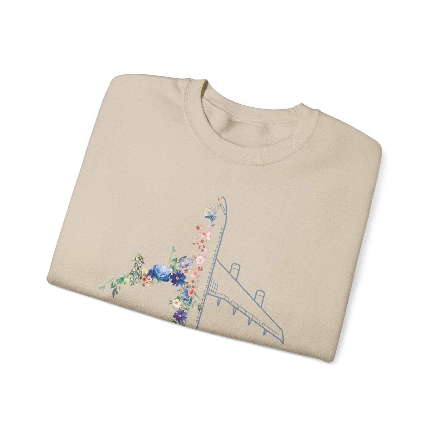 Flower airplane  | pilot sweatshirt | pilot gift | gift for pilots