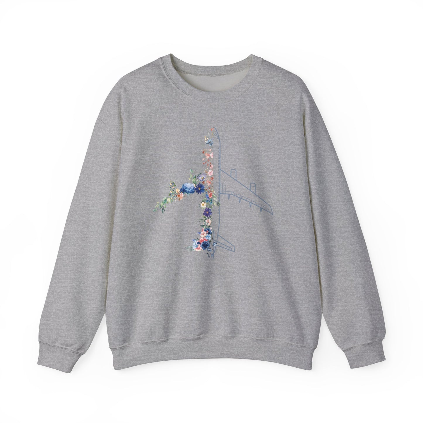 Flower airplane  | pilot sweatshirt | pilot gift | gift for pilots