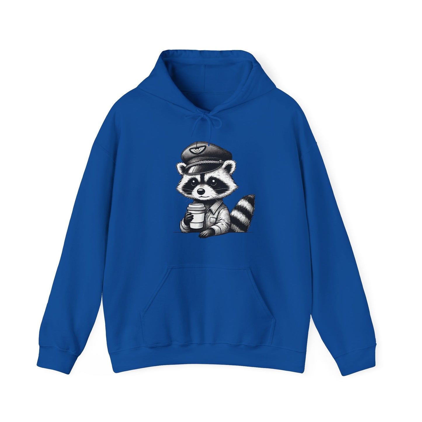 Raccoon pilot  Crew Unisex Heavy Blend Hooded Sweatshirt