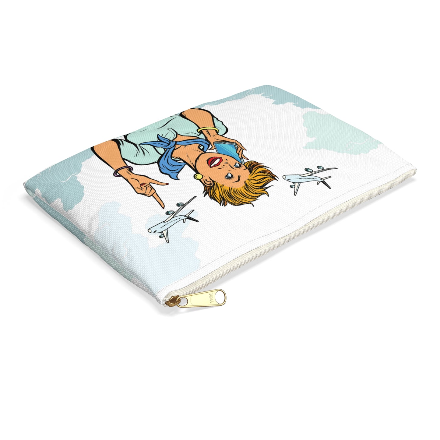 Pilot flight attendant aviation gift Accessory Pouch