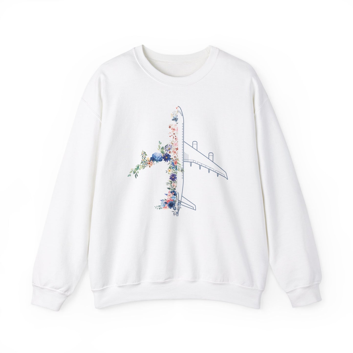 Flower airplane  | pilot sweatshirt | pilot gift | gift for pilots