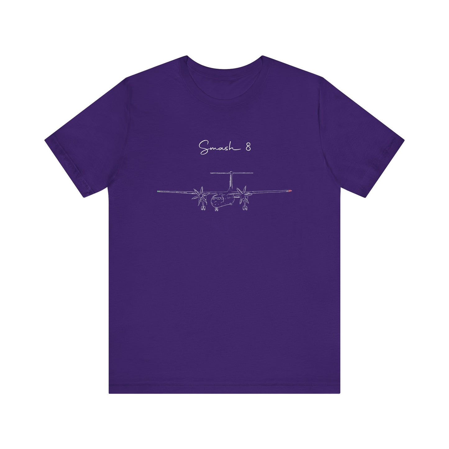 Dash 8 q400  *Smash 8* pilot Unisex Jersey Short Sleeve Tee