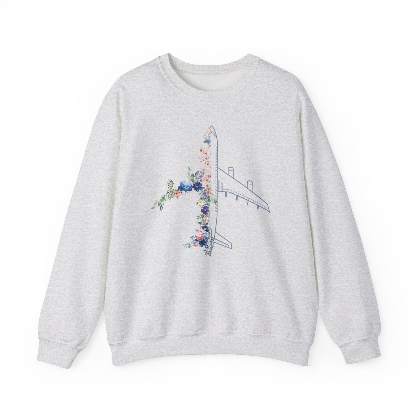 Flower airplane  | pilot sweatshirt | pilot gift | gift for pilots