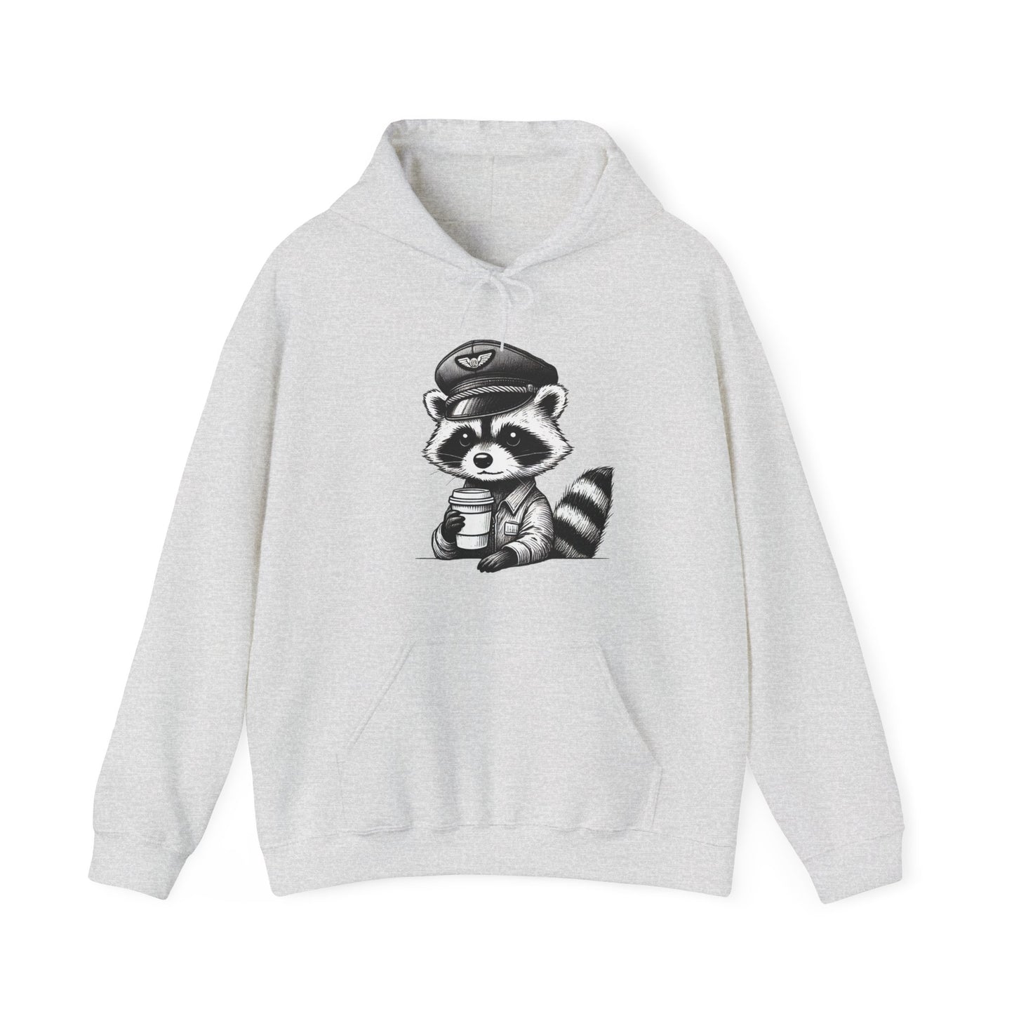 Raccoon pilot  Crew Unisex Heavy Blend Hooded Sweatshirt