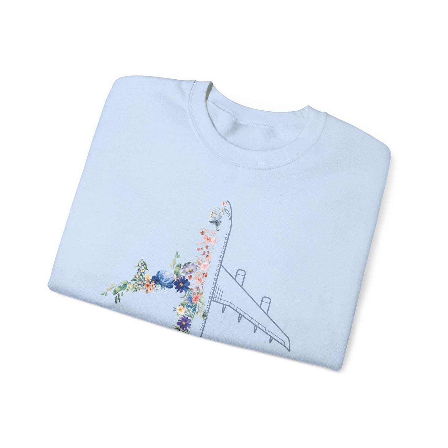 Flower airplane  | pilot sweatshirt | pilot gift | gift for pilots