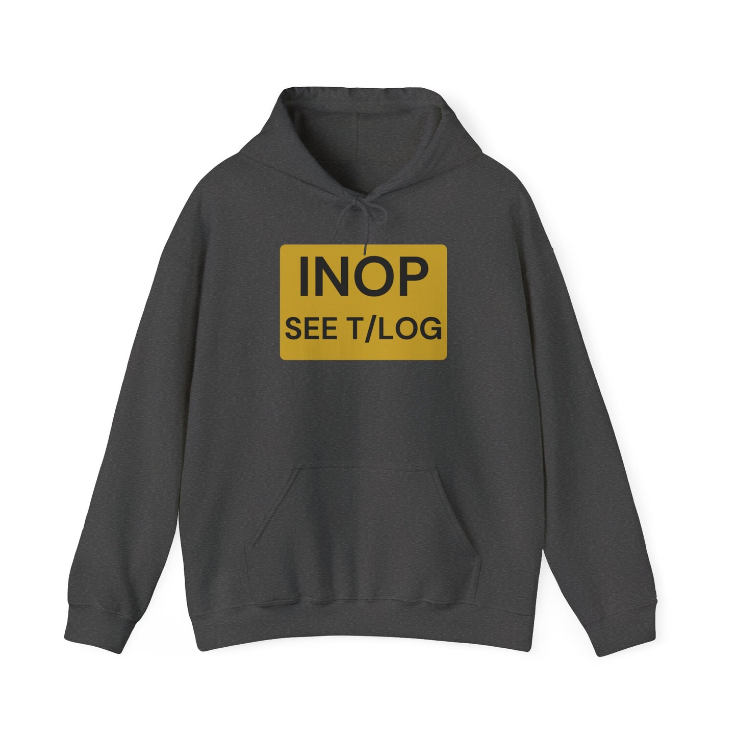 Inop see tech log Crew Unisex Heavy Blend Hooded Sweatshirt