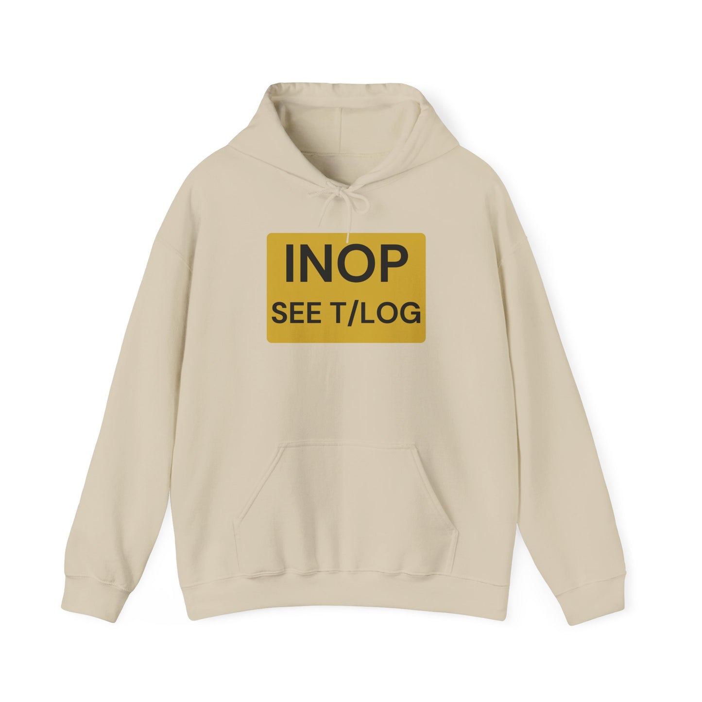 Inop see tech log Crew Unisex Heavy Blend Hooded Sweatshirt