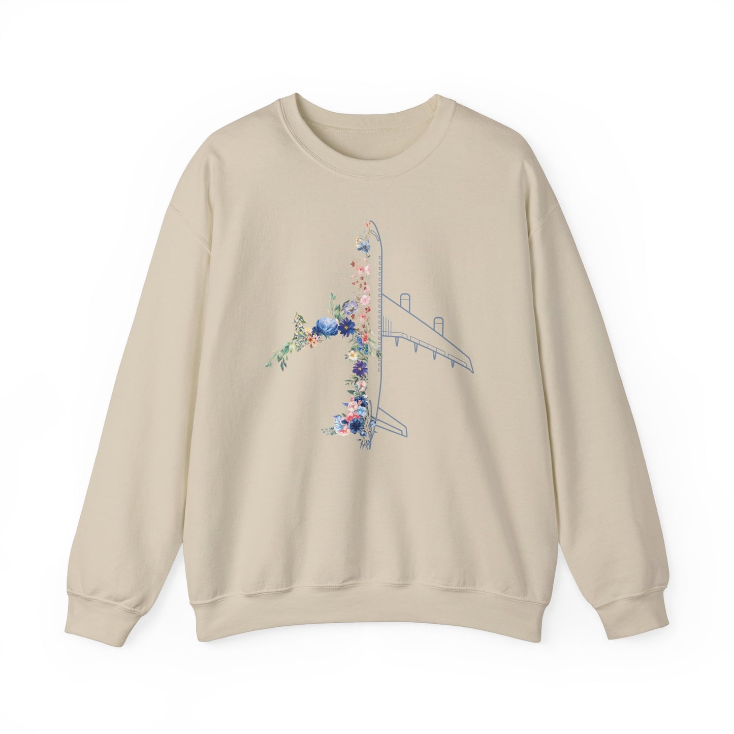 Flower airplane  | pilot sweatshirt | pilot gift | gift for pilots