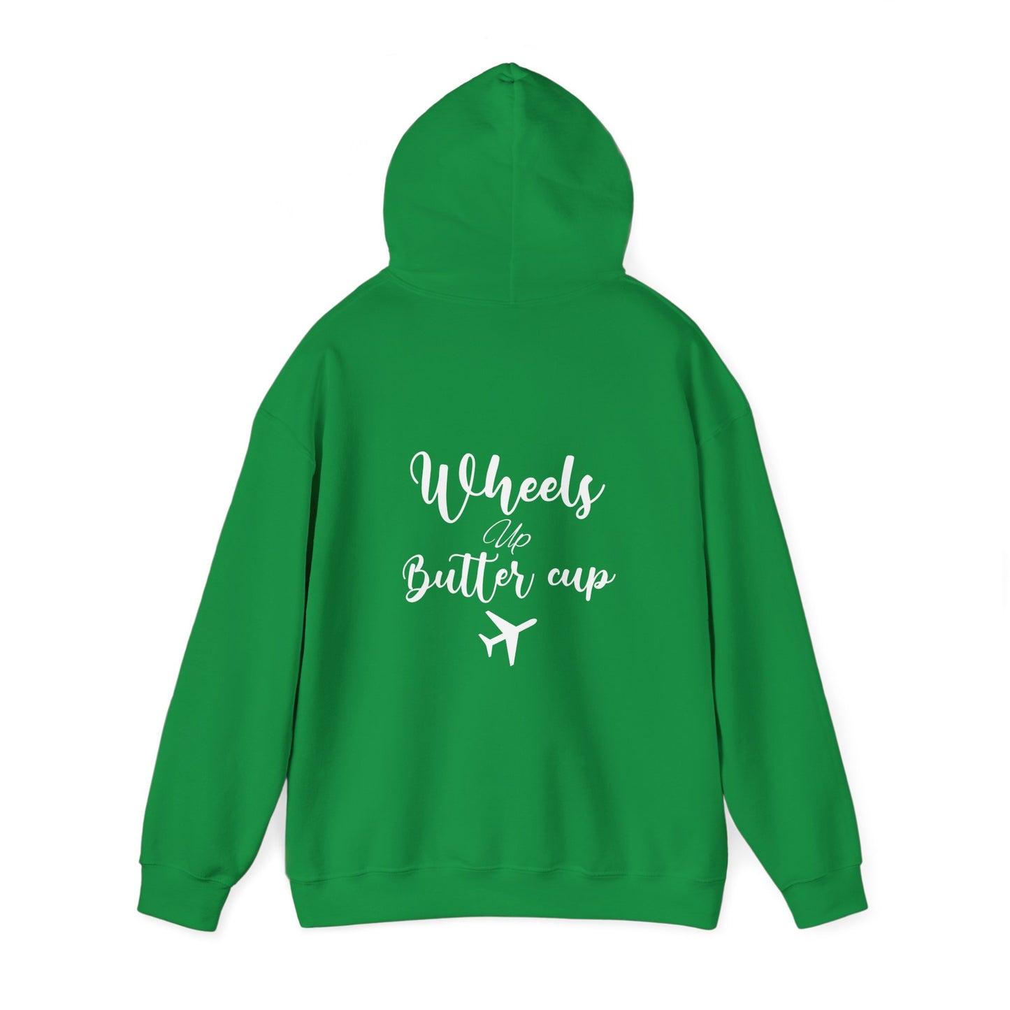 Wheels up butter cup (back) pilot Unisex Hoodie