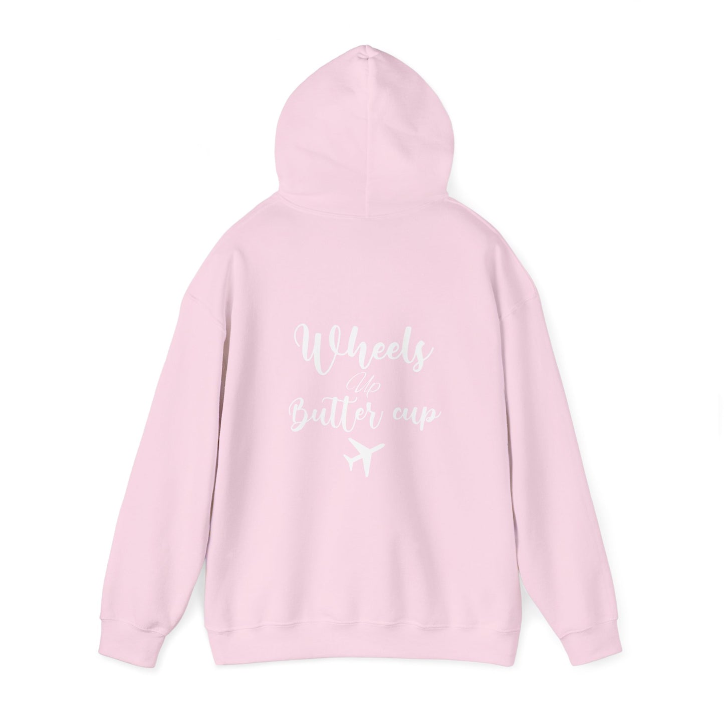 Wheels up butter cup (back) pilot Unisex Hoodie