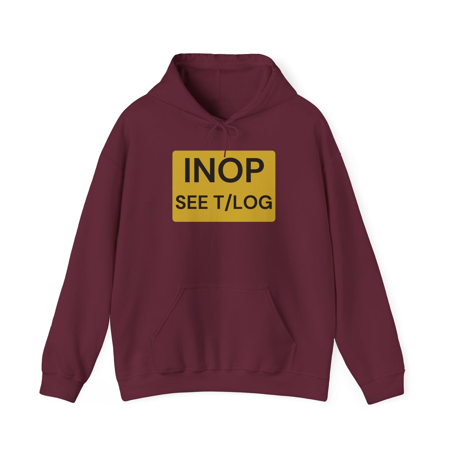 Inop see tech log Crew Unisex Heavy Blend Hooded Sweatshirt